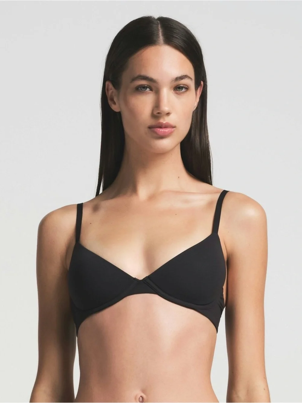Skims fits everybody scoop plunge Bra BA-SCP-9216 onyx - Picture 1 of 2